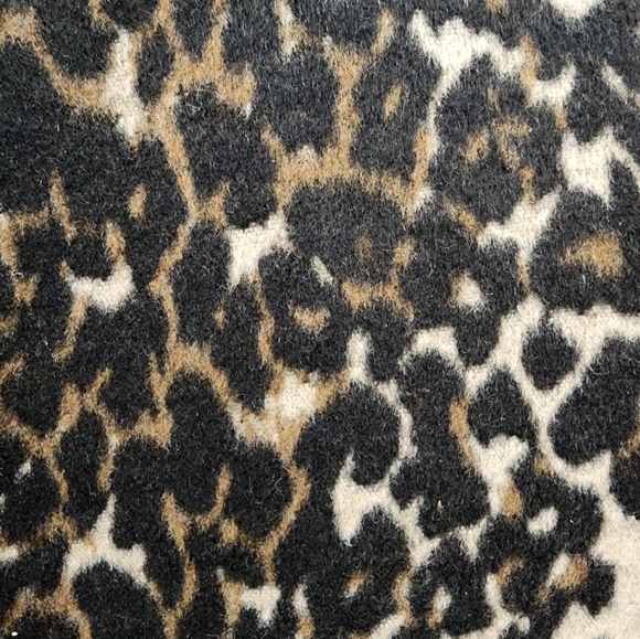 Kenneth Cole Cheetah Print Sweater Sleeve Coat - Picture 7 of 13